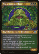 Uurg, Spawn of Turg (Textured Foil) (DMU-365) (Showcase) [Dominaria United] Foil