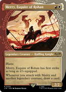 Merry, Esquire of Rohan (Showcase) (LTR-325) (Borderless) [The Lord of the Rings: Tales of Middle-earth] Foil