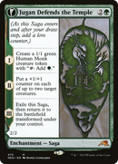 Jugan Defends the Temple (Extended Art) (NEO-475) [Kamigawa: Neon Dynasty] Foil