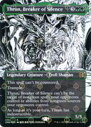 Thrun, Breaker of Silence (Borderless) (Step-and-Compleat Foil) (ONE-456) (Showcase) [Phyrexia: All Will Be One] Foil
