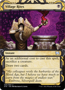 Village Rites (STA-035) (Showcase) (Borderless) [Strixhaven Mystical Archive] Etched Foil