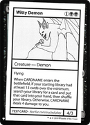 Witty Demon (CMB1-050) [Mystery Booster Playtest Cards 2019]