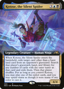 Kotose, the Silent Spider (Extended Art) (NEO-490) [Kamigawa: Neon Dynasty] Foil