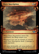 Fiery Inscription (Showcase Scrolls) (LTR-577) [The Lord of the Rings: Tales of Middle-earth] Foil