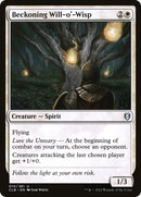 Beckoning Will-o'-Wisp (CLB-010) [Commander Legends: Battle for Baldur's Gate]