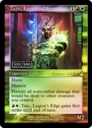 Tajic, Legion's Edge (Retro Frame) (Serial Numbered) (RVR-385) [Ravnica Remastered] Foil