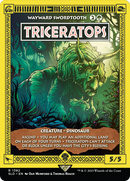 Triceratops - Wayward Swordtooth (SLD-1392) (Borderless) [Secret Lair Drop]