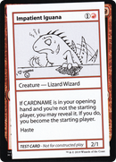Impatient Iguana (No PW Symbol) (CMB1-055) [Mystery Booster Playtest Cards 2021]