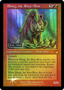 Ilharg, the Raze-Boar (Retro Frame) (Serial Numbered) (RVR-334) [Ravnica Remastered] Foil