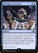 Decisions, Decisions (UNF-044) [Unfinity] Foil