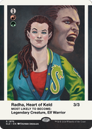Radha, Heart of Keld // Radha, Heart of Keld (SLD-1876) (Borderless) [Secret Lair Drop]