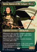 Savra, Queen of the Golgari (SLD-500) (Borderless) [Secret Lair Drop] Foil