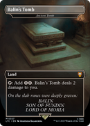 Balin's Tomb - Ancient Tomb (LTC-357) (Borderless) [Tales of Middle-earth Commander] Foil