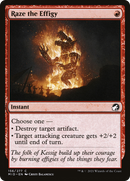 Raze the Effigy (MID-156) [Innistrad: Midnight Hunt] Foil