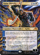 Kaito Shizuki (Borderless) (NEO-305) [Kamigawa: Neon Dynasty] Foil