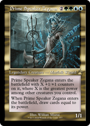 Prime Speaker Zegana (Retro Frame) (RVR-377) [Ravnica Remastered] Foil