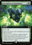 Inscription of Abundance (Extended Art) (ZNR-360) [Zendikar Rising] Foil