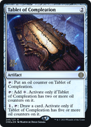 Tablet of Compleation (PRE-245) [Phyrexia: All Will Be One Promos] Foil