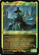 Inquisitor Greyfax (Display Commander) (Surge Foil) - Thick Stock (40K-179) [Warhammer 40,000 Commander] Foil
