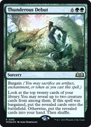 Thunderous Debut (PRE-190) [Wilds of Eldraine Promos] Foil