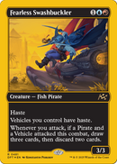 Fearless Swashbuckler (First-Place Foil) (DFT-481) [Aetherdrift] Foil