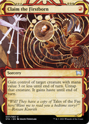 Claim the Firstborn (STA-037) (Showcase) (Borderless) [Strixhaven Mystical Archive] Etched Foil