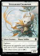 Steelburr Champion (TBLC-010) [Bloomburrow Commander Tokens] Foil