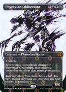 Phyrexian Obliterator (Showcase) (Step-and-Compleat Foil) (ONE-440) (Borderless) [Phyrexia: All Will Be One] Foil