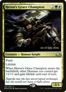 Heron's Grace Champion (PRE-185) [Eldritch Moon Promos] Foil