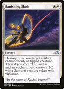 Banishing Slash (NEO-003) [Kamigawa: Neon Dynasty] Foil