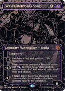 Vraska, Betrayal's Sting (Oil Slick Raised Foil) (ONE-361) (Borderless) [Phyrexia: All Will Be One] Foil
