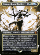 Atraxa, Grand Unifier (Showcase) (ONE-316) (Borderless) [Phyrexia: All Will Be One] Foil