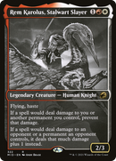 Rem Karolus, Stalwart Slayer (Showcase) (MID-322) [Innistrad: Midnight Hunt] Foil