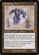 Sundering Titan (Schematic) (BRR-120) [The Brothers' War Retro Artifacts] Foil