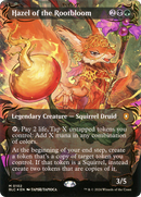 Hazel of the Rootbloom (Borderless) (Raised Foil) (BLC-102) [Bloomburrow Commander] Foil