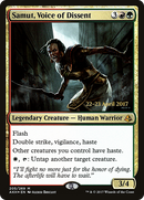 Samut, Voice of Dissent (PRE-205) [Amonkhet Promos] Foil