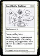 Enroll in the Coalition (No PW Symbol) (CMB1-004) [Mystery Booster Playtest Cards 2021]