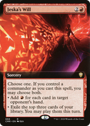 Jeska's Will (Extended Art) (CMR-668) [Commander Legends] Foil