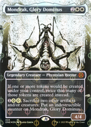Mondrak, Glory Dominus (Showcase) (Step-and-Compleat Foil) (ONE-424) (Borderless) [Phyrexia: All Will Be One] Foil
