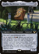 Codie, Vociferous Codex (Extended Art) (STX-357) [Strixhaven: School of Mages] Foil