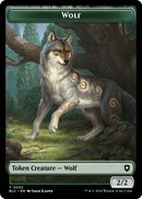 Wolf (TBLC-032) [Bloomburrow Commander Tokens] Foil
