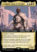 Aragorn, King of Gondor (Extended Art) (LTC-085) [Tales of Middle-earth Commander] Foil