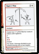 Start // Fire (CMB1-101) [Mystery Booster Playtest Cards 2019]