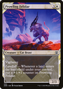 Prowling Felidar (ZNR-294) (Showcase) [Zendikar Rising] Foil