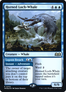 Horned Loch-Whale (PRE-053) [Wilds of Eldraine Promos] Foil