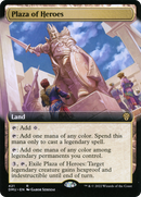Plaza of Heroes (Extended Art) (DMU-421) [Dominaria United] Foil