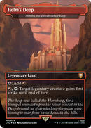 Helm's Deep - Shinka, the Bloodsoaked Keep (Surge Foil) (LTC-404) (Borderless) [Tales of Middle-earth Commander] Foil