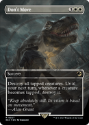 Don't Move (Borderless) (Emblem) (REX-027) [Jurassic World Collection] Foil
