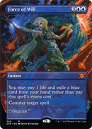 Force of Will (Borderless) (2XM-340) (Borderless) [Double Masters] Foil