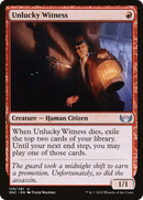Unlucky Witness (SNC-128) [Streets of New Capenna] Foil